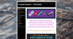 Desktop Screenshot of completesprinklers.net